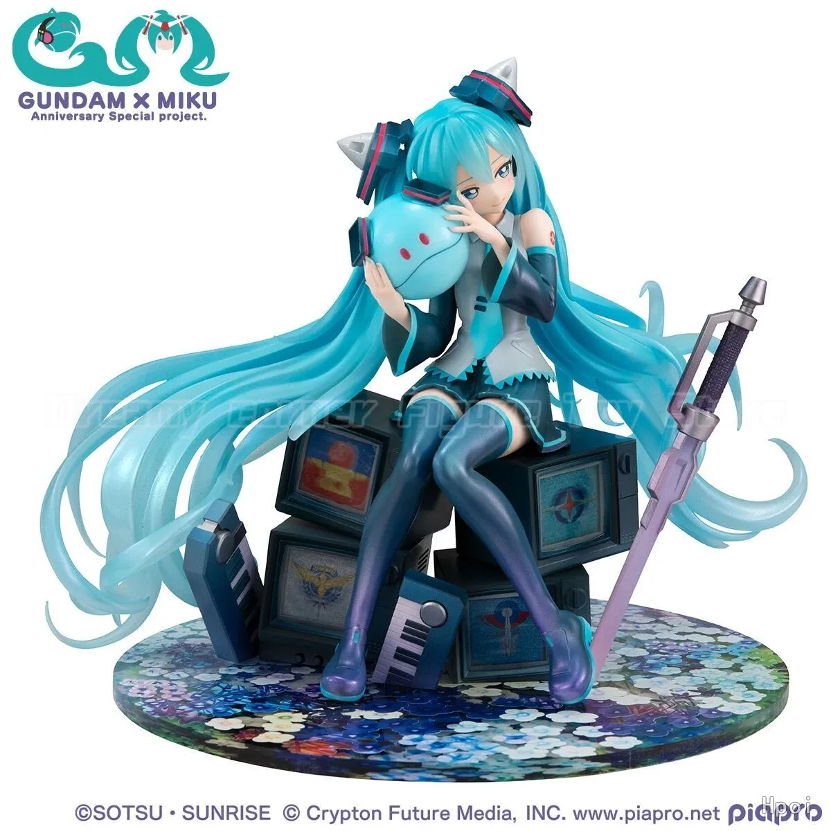 【In Stock】MegaHouse Lucrea Piapro Characters Kidou Senshi Gundam 00 GUNDAM MIKU Anniversary Special Project 1/7 Scale Figure