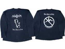 90's Nargaroth 'Black Metal Ist Krieg' long sleeve Black All Size Shirt FAL6