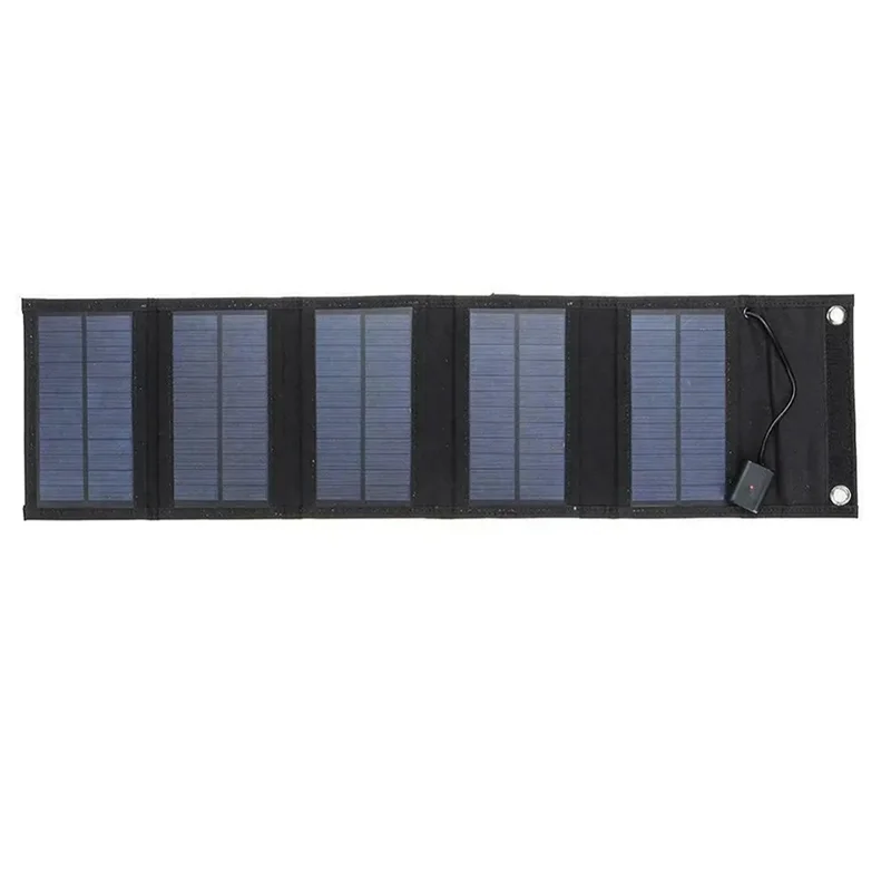 ABKJ-10W Outdoor Foldable Solar Panels Cell 5V USB Portable Solar Smartphone Battery Charger For Camping Hiking Phone Charger