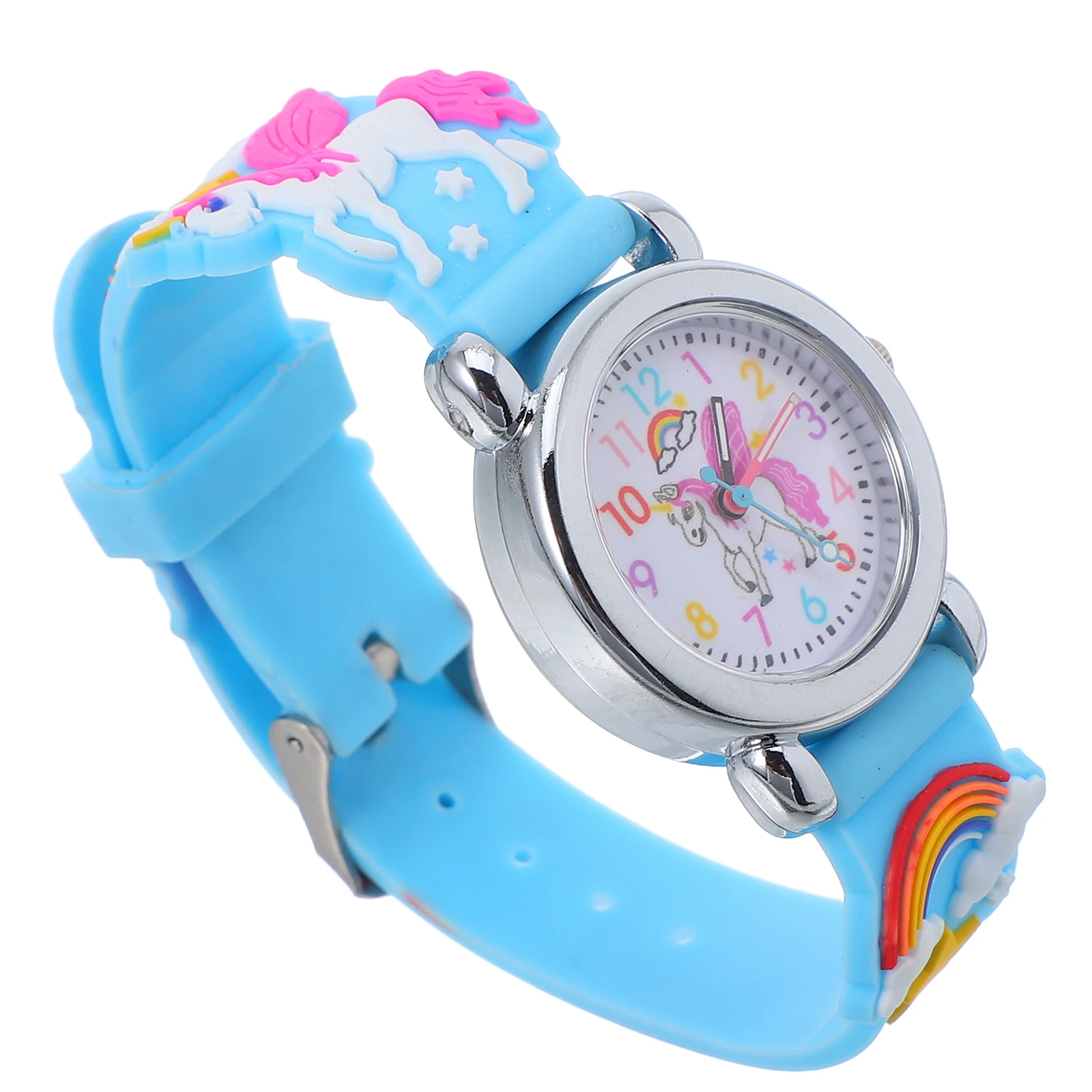 

Cartoon Watch for Kids Adjustable Unicorn Design Lightweight Portable Children Wristwatch Boy Telling