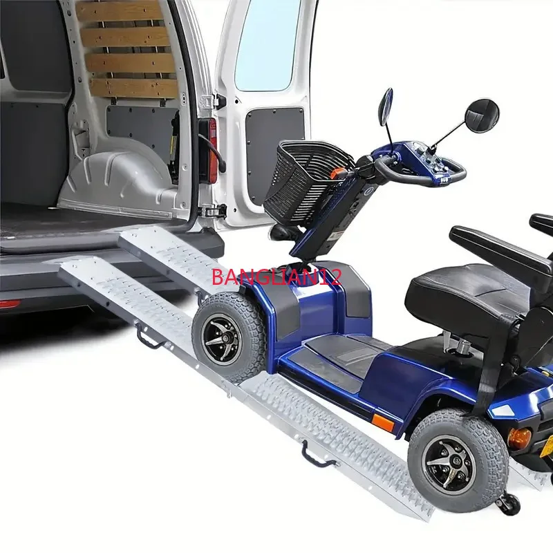 2-Pack Slope Board, Motorcycle, Mountain Bike Ramp Thickened Slope Foldable Portable Non-Slip