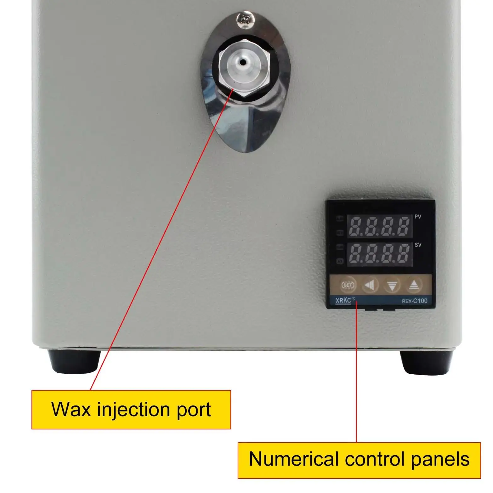 2Kg Digital Vacuum Wax Injection Machine Manual Pump Jewelry Vacuum Investment Casting Equipment
