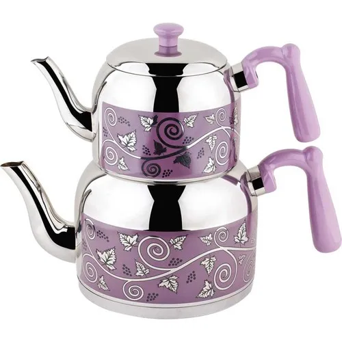 Özkent Violet Mega Embossed Teapot Lilac