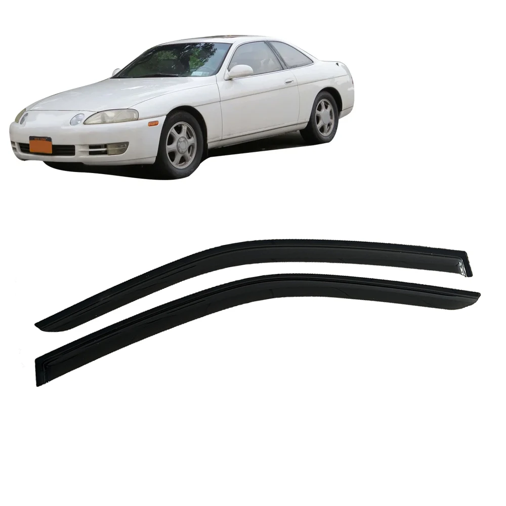 

For Lexus SC300 SC400 Z30 1992-2000 Auto Black Tinted Car Side Window Visor Guard Vent Awnings Shelter Rain Guard Door Ventvisor
