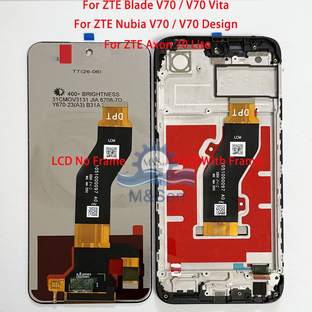 Original para zte blade v70 v70 vita lcd nubia v70 design display axon 70 lite tela para zte blade v70 max nubia v70max quadro