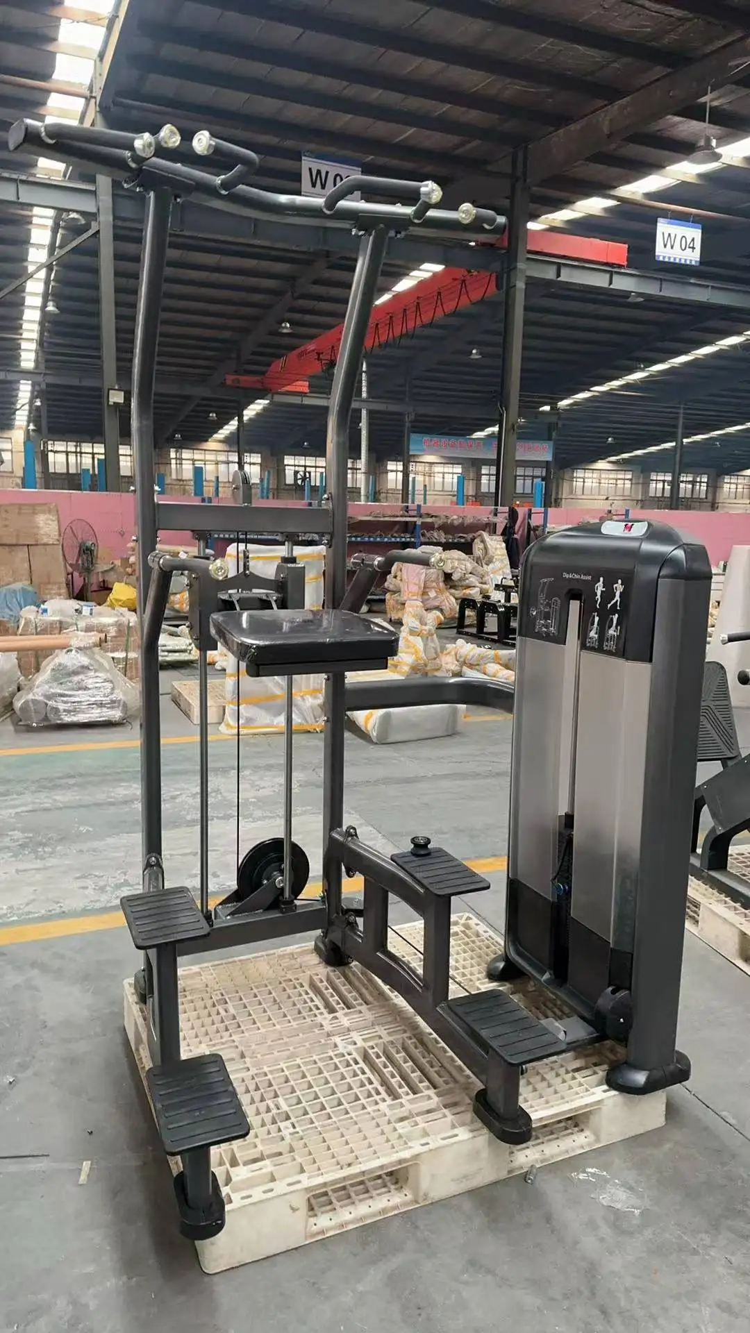 High Quality Commercial Use Gym Equipment DS048 Chin up & Dip Assist Dip-chin Machine Fitness & Body Building