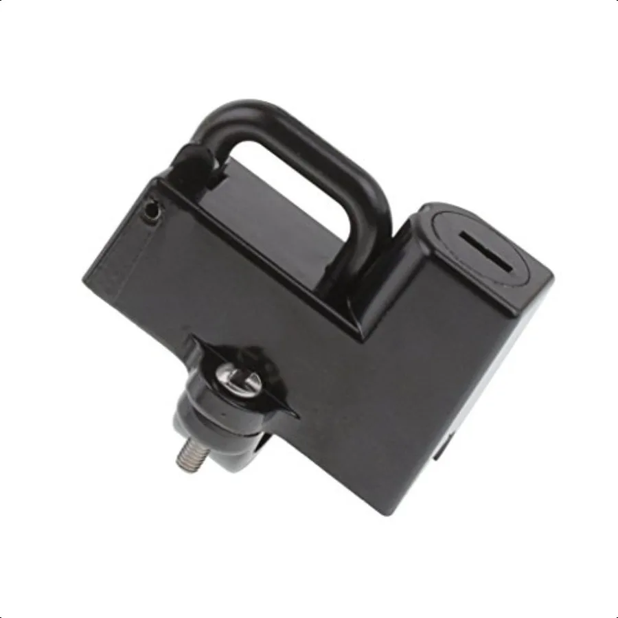 Universal Helmet Security Lock Set Fit for Motorcycles with 7 8 22mm Diameter Tubes Black