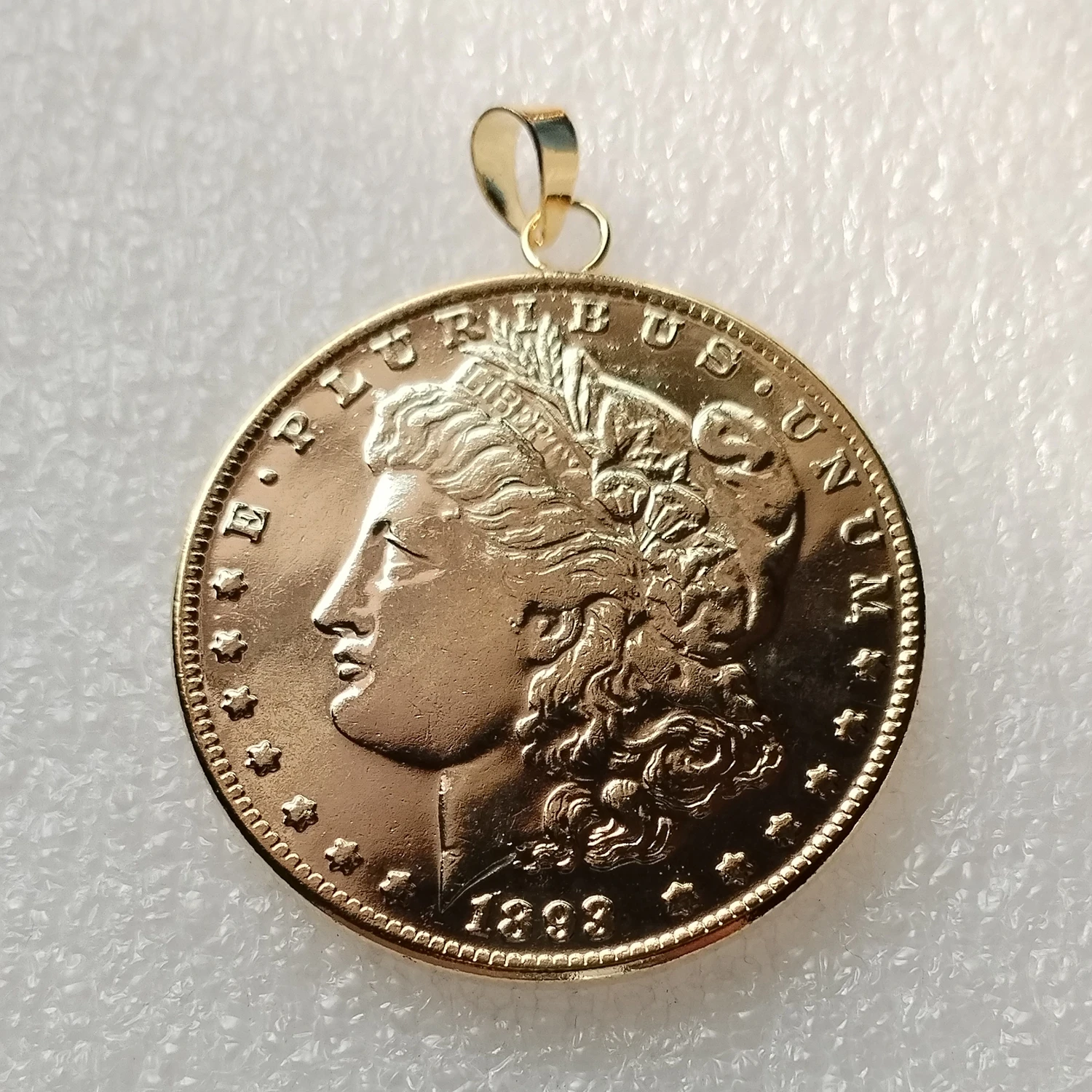 1893-S Morgan Dollar Vintage Coin Pendants for DIY Necklace Jewelry Gold/Silver Plated Accessories