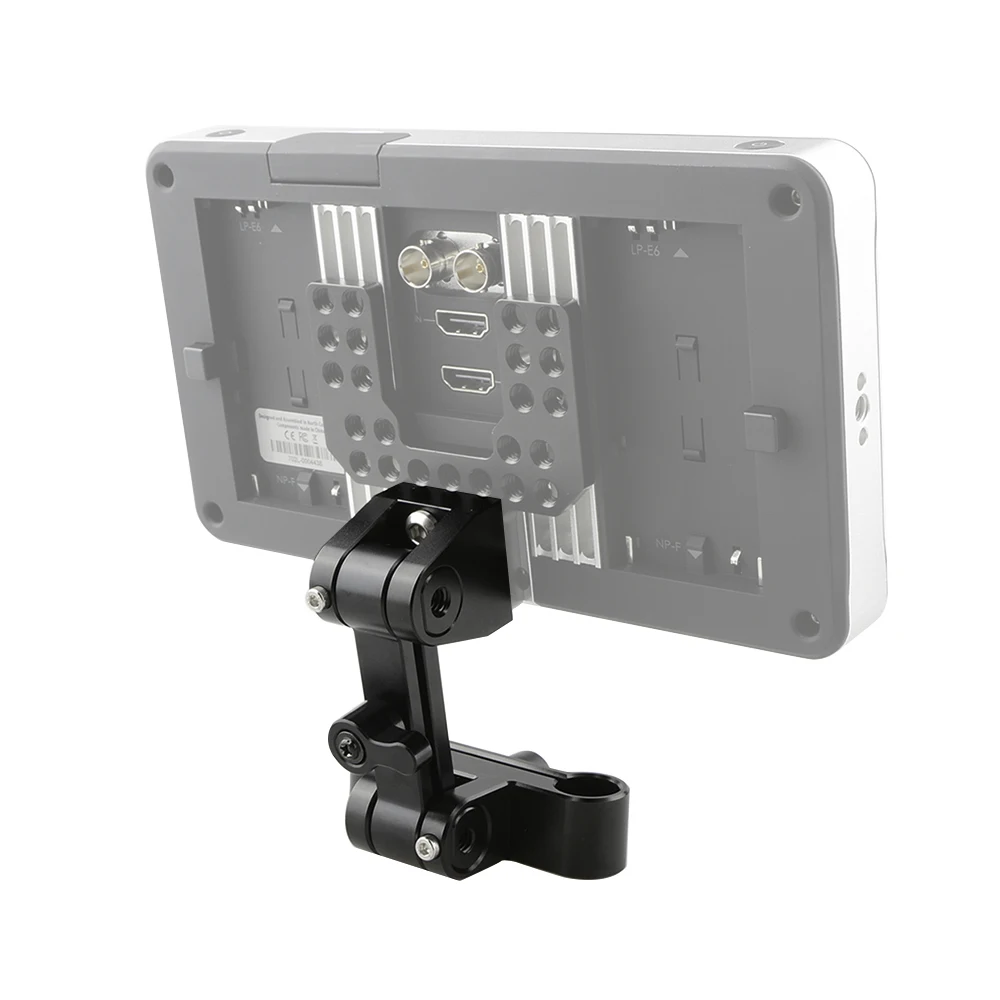 CAMVATE-Soporte de Monitor ajustable con abrazadera de varilla Dual de 15mm, equipo de jaula de Monitor de cámara, sistema de varilla de 15mm para fotografía