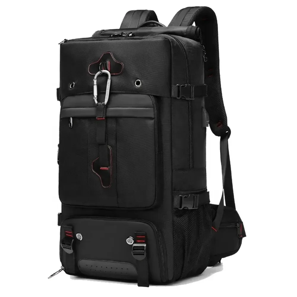 Mochila de viaje para hombre, morral expandible con puerto USB de gran capacidad, impermeable, para ordenador portátil de negocios, de doble uso,