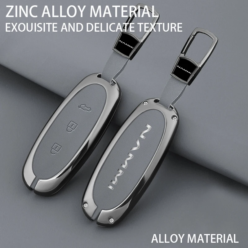 Zinc Alloy Car Remote Key Case Cover Shell Fob For Dongfeng NAMMI 01New Engery 2024 Holder Protector Auto Keychain Accessories