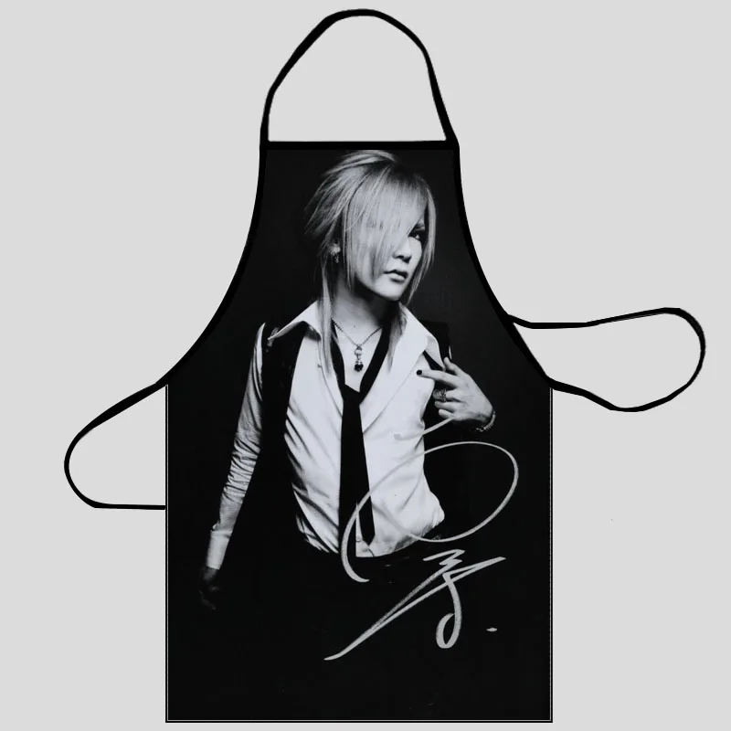 The Gazette Uruha نمط أكسفورد النسيج المئزر للرجال النساء المرايل المنزل الطبخ الخبز تنظيف مآزر اكسسوارات المطبخ