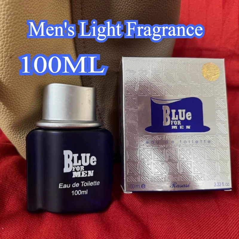 Middle East Arab Men's Blue Bottle Light Fragrance Lasting Fragrance Charm Body Deodorant 100ML