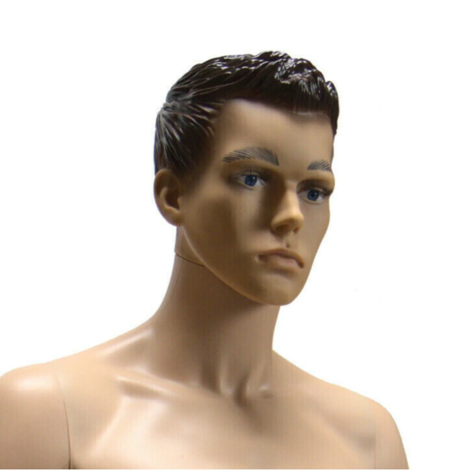 

US-male head is used to display a full body model, with human sized head (without neck), M1-4