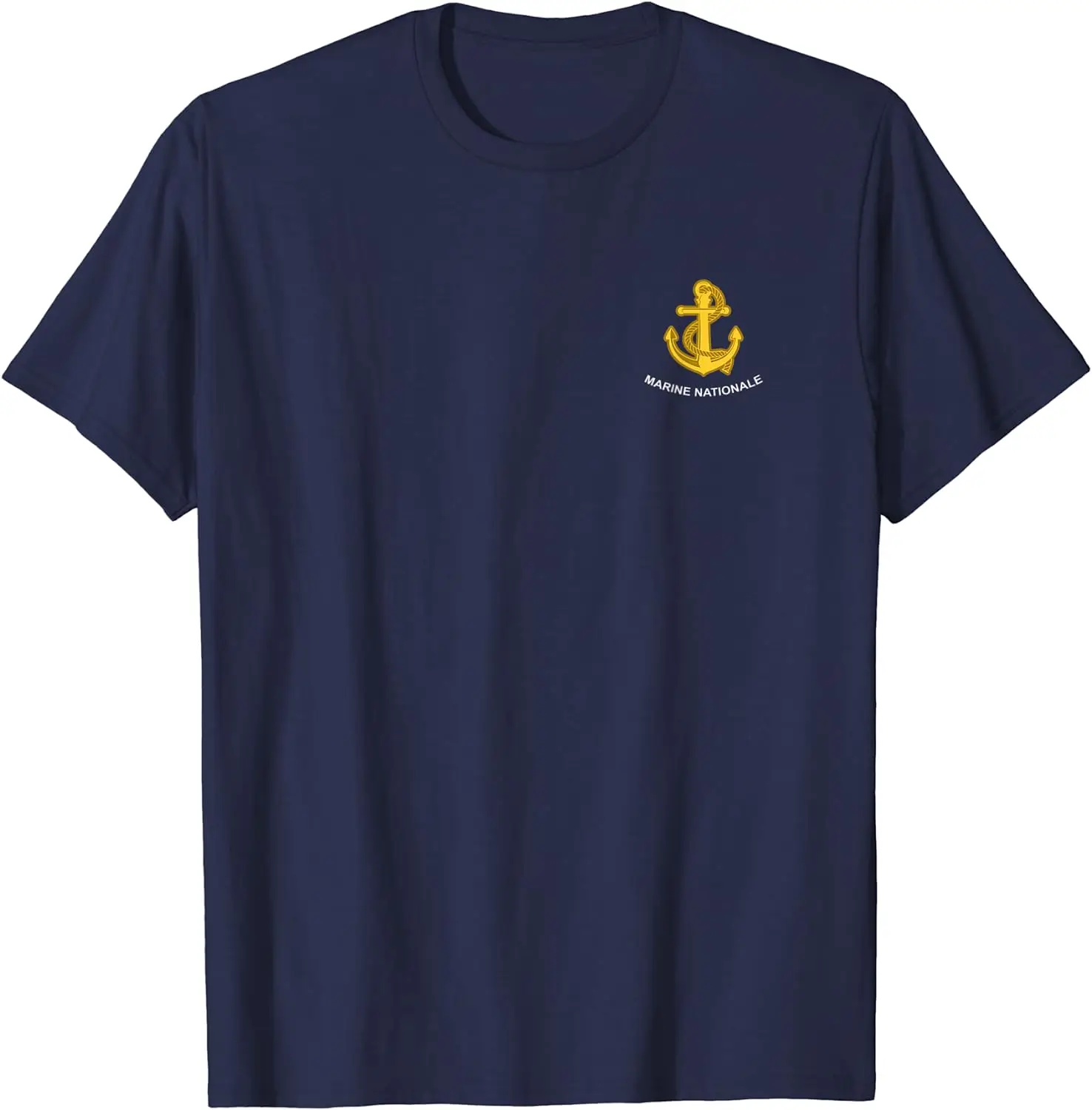 French Naval Troupes De Marine Military Men T-shirts Short Sleeve Casual Cotton O-Neck Summer Shirts