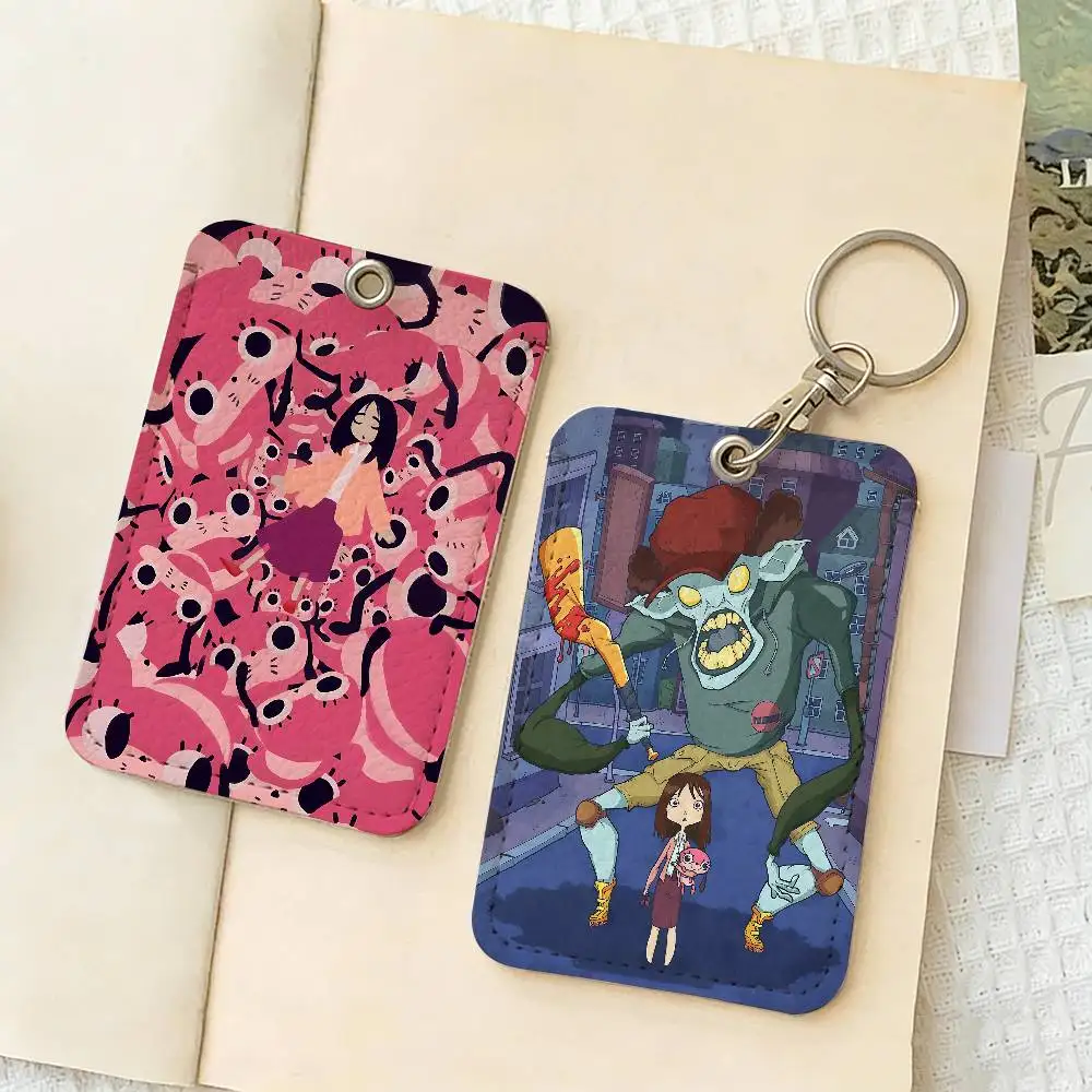 P-Paranoia Agent Cute Cartoon Inteated Elevator Card Acc Control Card Keychain Protective Cover Gift Keychain