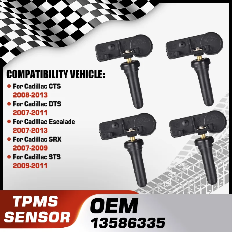 

For Cadillac CTS Cadillac DTS Cadillac Escalade Cadillac SRX Cadillac STS Car TPMS Tire Pressure Monitor Sensor System 13586335