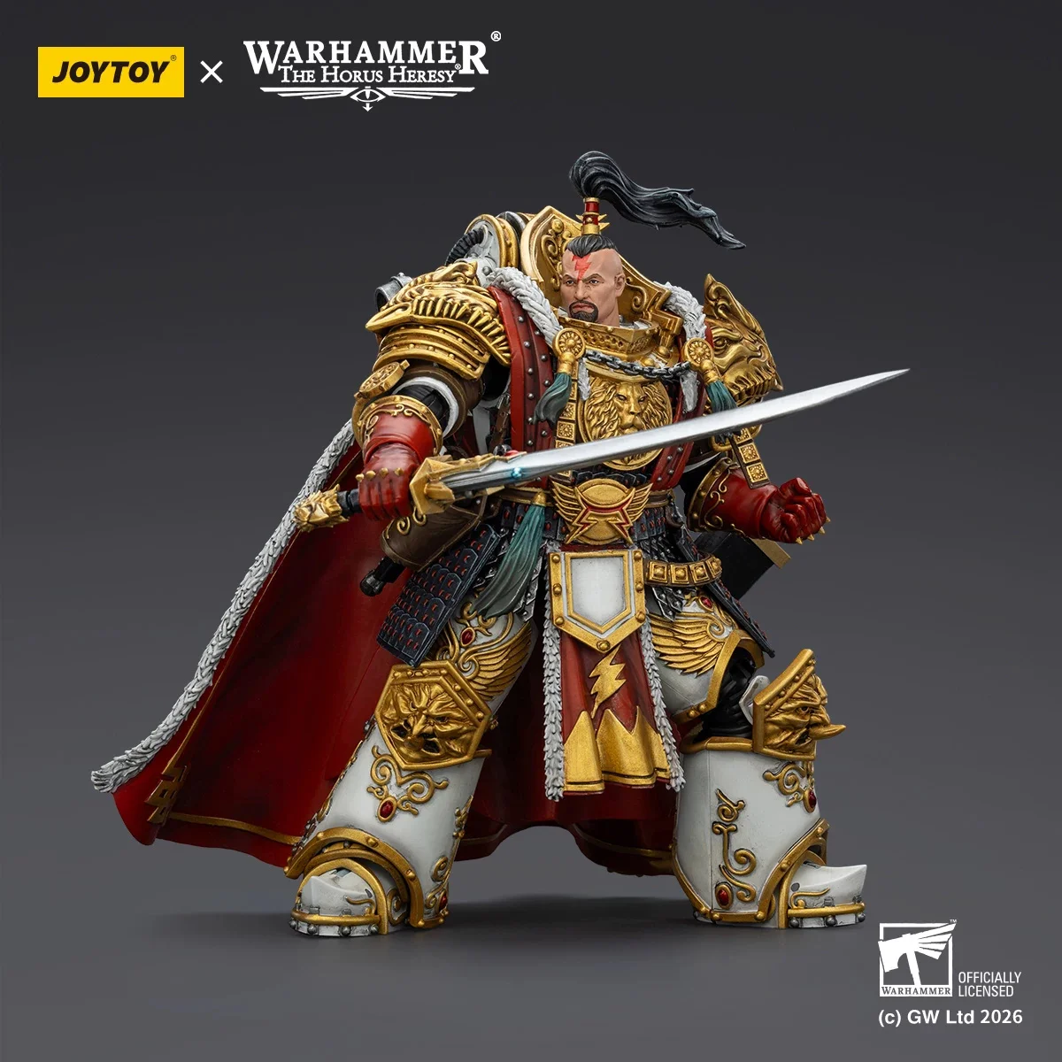 JOYTOY Warhammer The Horus Heresy, масштаб 1/18, фигурка-модель «Белые Шрамы», Джагтай Хан, примарх V-го легиона.