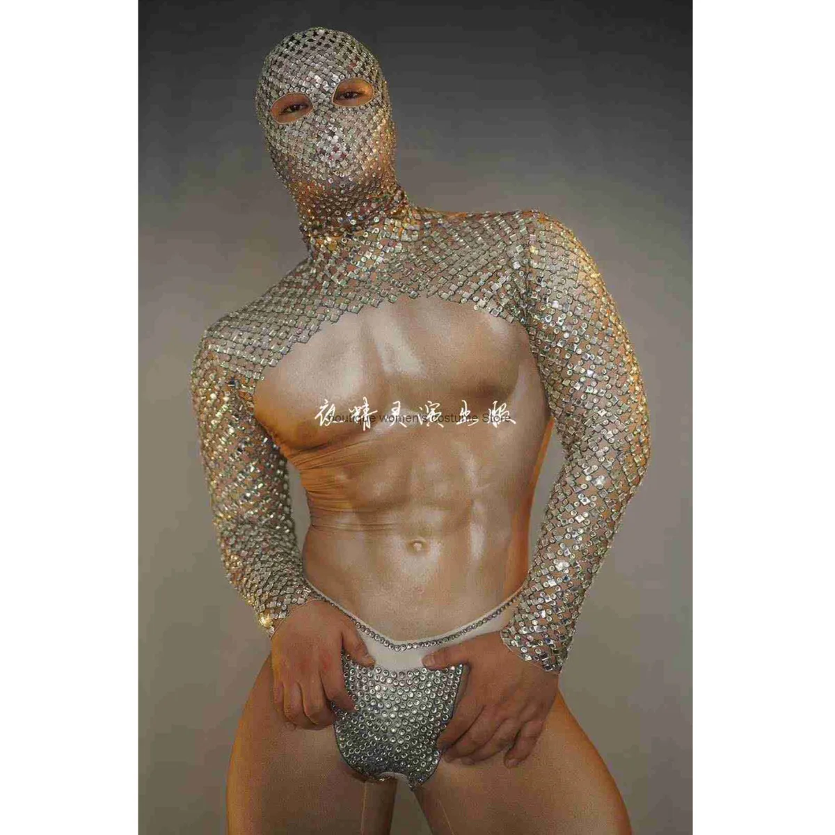 

Night Elf Nightclub Bar GOGO New Shiny Diamond Muscle Male Tour DJDS Male Guest Commercial Performance Costume Presale