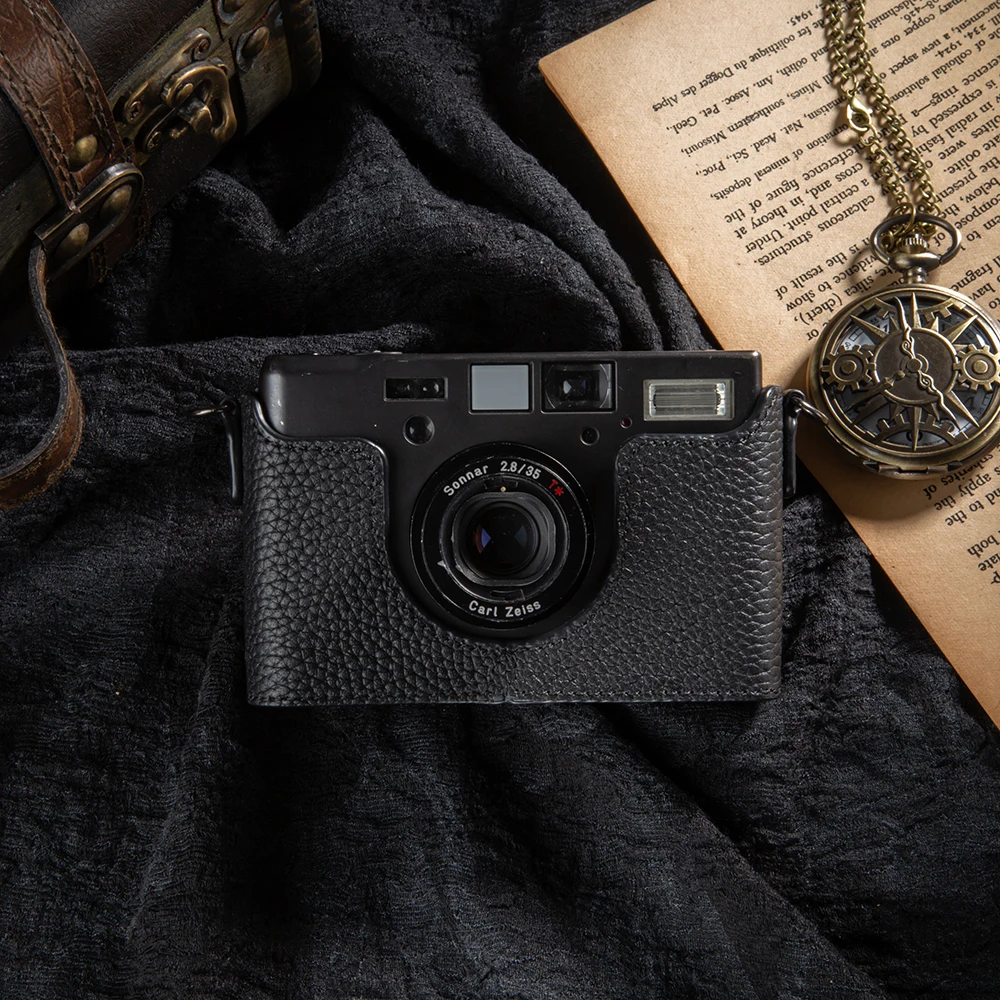 

For Contax T3 Camera Case Cover T3 Case Handmade Genuine Real Leather Camera Half Cover T3 Bag Photography Accessories