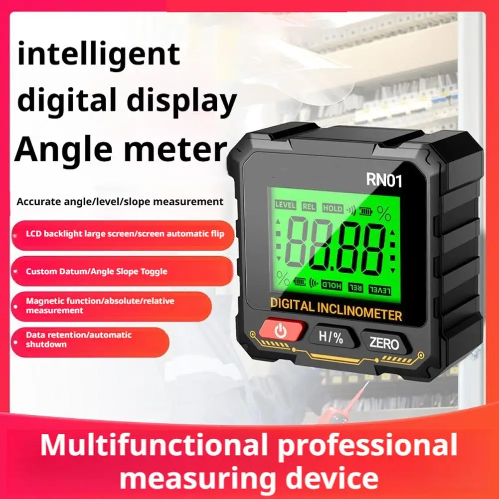 Digital Goniometer Electronic Level Box Magnetic Digital Angle Finder Charging Digital Level Box, Angle Gauge Meter For Building