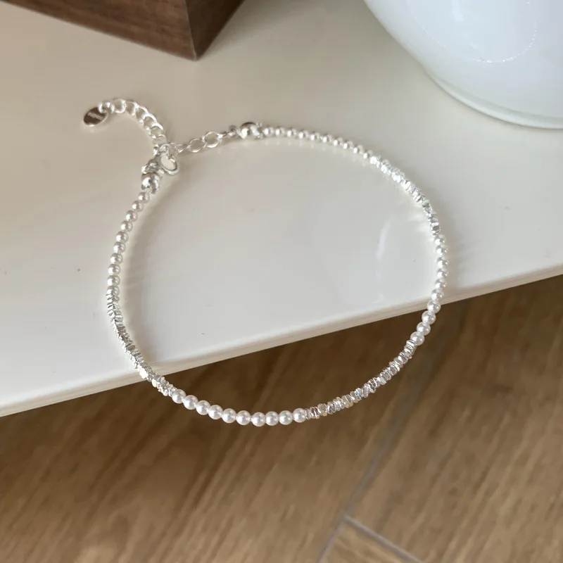 VENTFILLE 925 Sterling Silver Bracelet For Women Girl Pearl Bead Temperament Extremely Fine Korean Design Jewelry Gift Wholesale