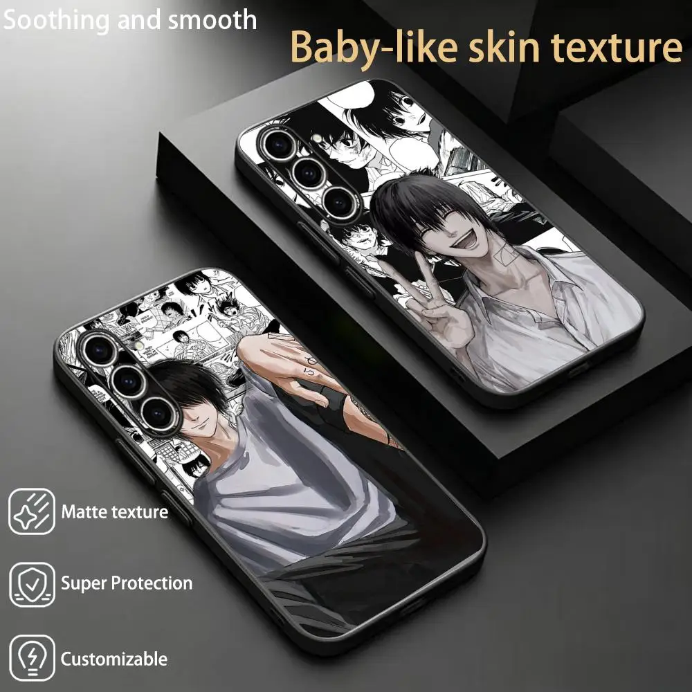 Anime japan Nagumo yoichi pattern  Phone Case For Samsung Galaxy S26 S25 S24 S23 S22 S21 Plus Ultra Fold A Soft Black