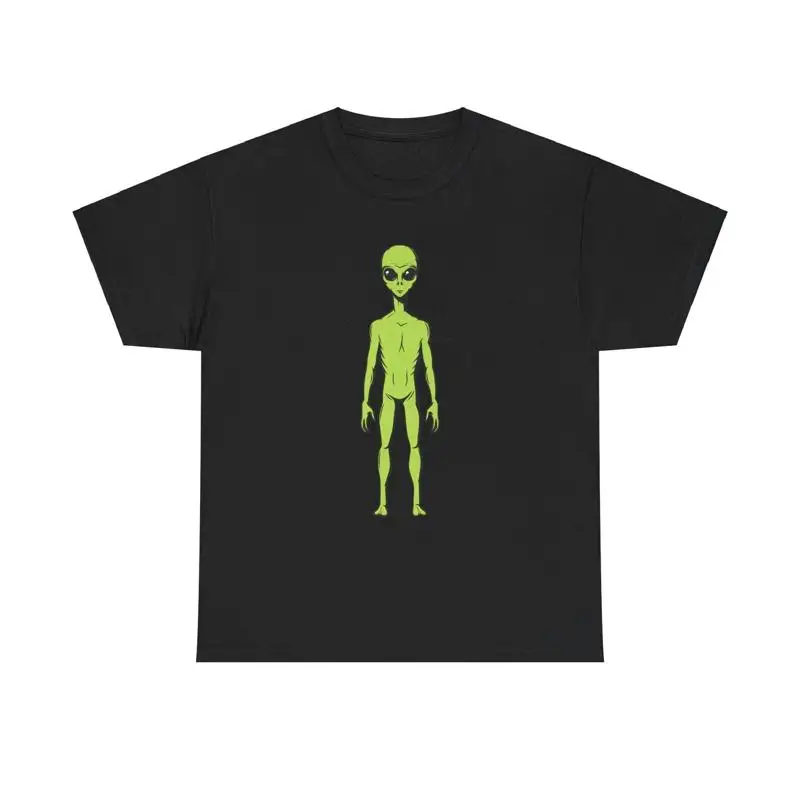 Tall Green Alien Shirt extraterrestrial uap ufo disclosure science area 51 tee