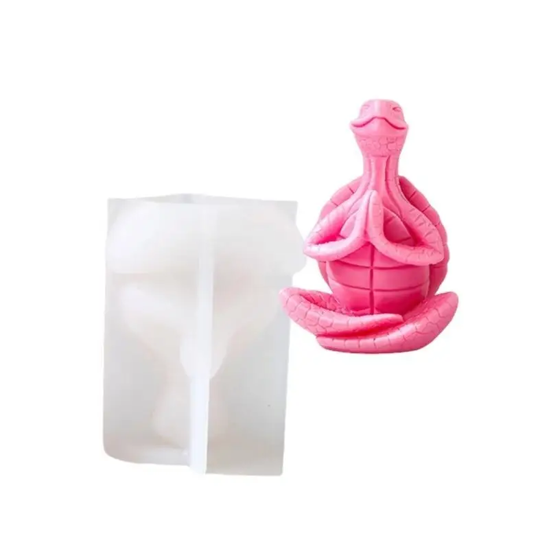 652F Flexible Animal Making Mould Easy to Demold Silicone Yoga Turtles Shaped Mould Jewelry Making Supplies