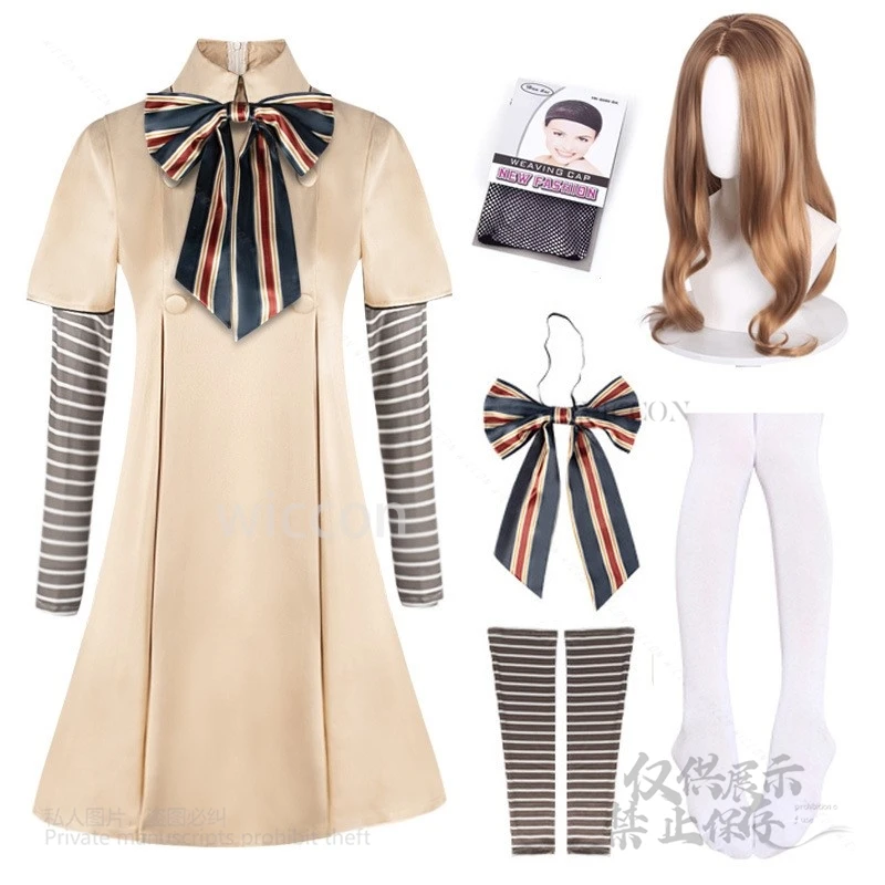 Аниме фильм MEGAN AI кукла роботы Меган косплей платья униформа косплей костюм для детей и взрослых полный комплект парики Хэллоуин карнавал вечерние