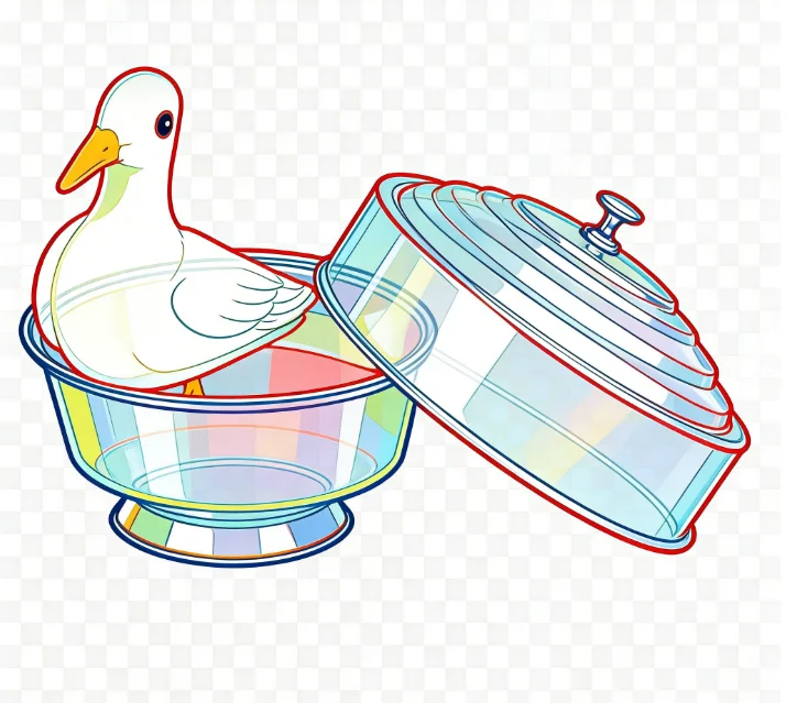 Stainless Steel Fire Dove Pan Double Layer Magic Trick Dove Appearance Stage Illusion Magician Prop