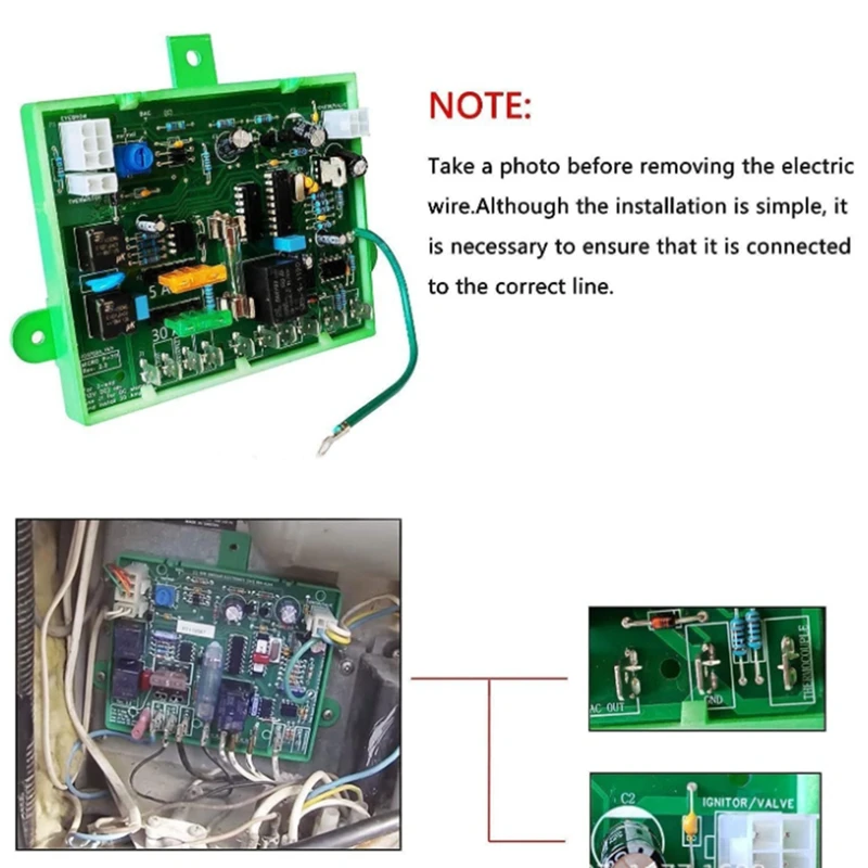 Imagem -04 - Frigorífico Main Power Control Circuit Board ou Way rv Parts Micro-p711