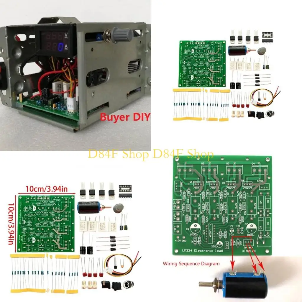 D84F Load Tester 15V 10A /60V 2.5A Constant Current Battery Discharge Capacity DIY