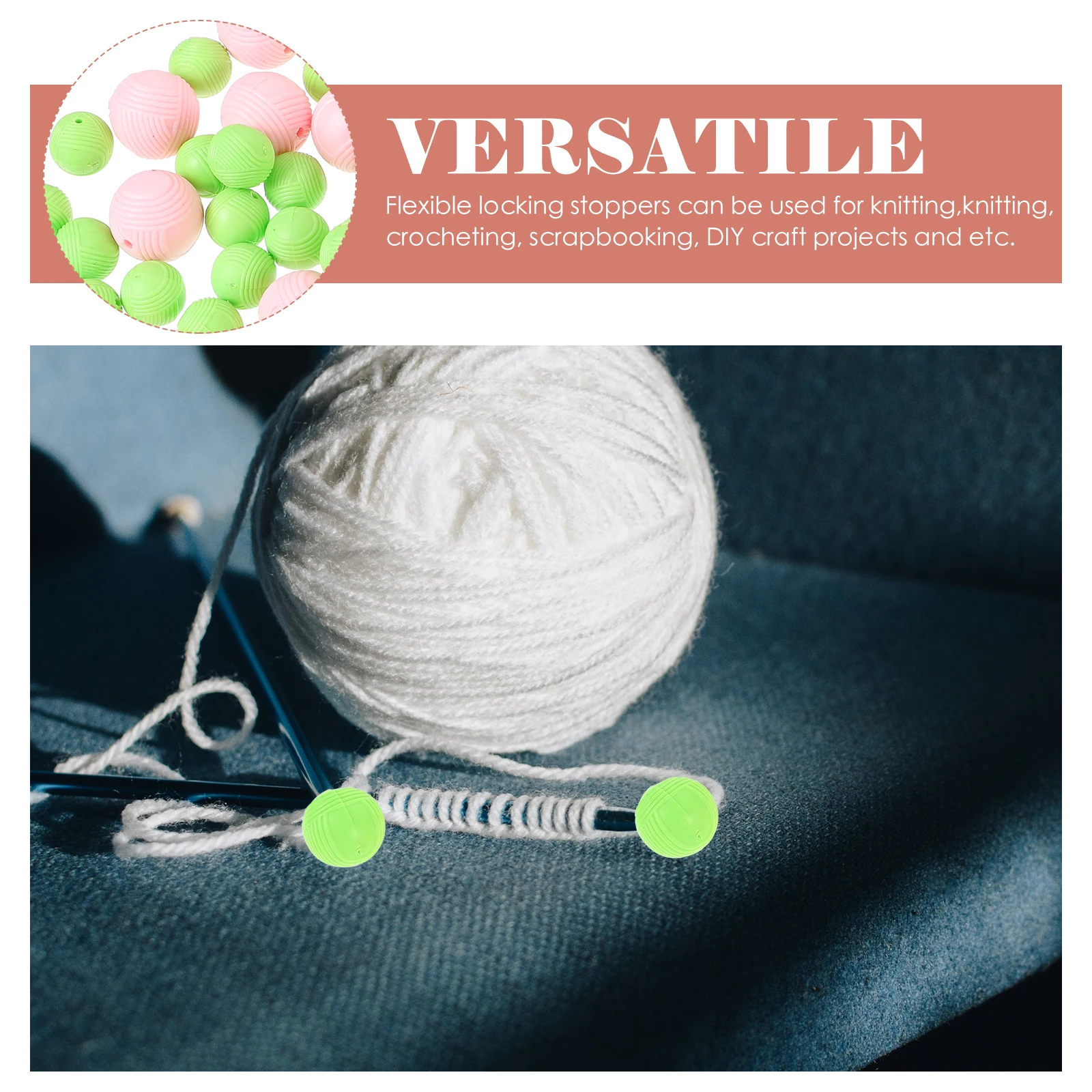 

100Pcs Knitting Needles Caps Soft Silicone Needle Protectors Prevent Slipping Lightweight Knitting Accessories