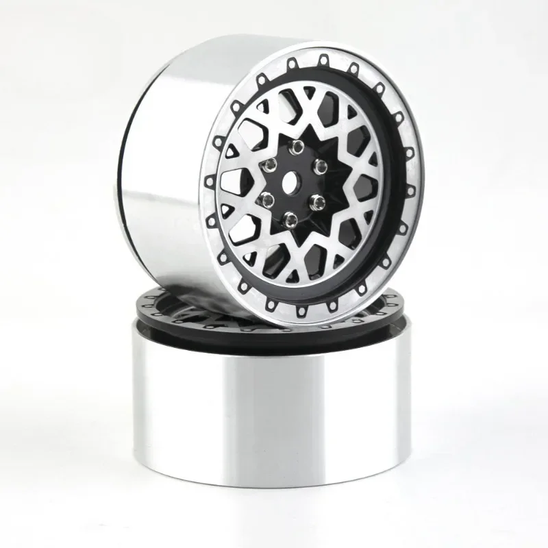 

1:10 Scale Aluminum Alloy Metal Wheel Hub For Crawling Car Easy Control 2.2 Inch Wheel Rim Lock Universal Fit Remote Control Toy