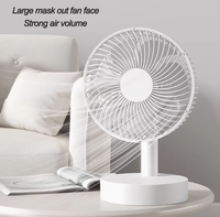 Small fan office desktop electric fan USB plug-in can adjust the angle up and down for long range of radio bedside fan