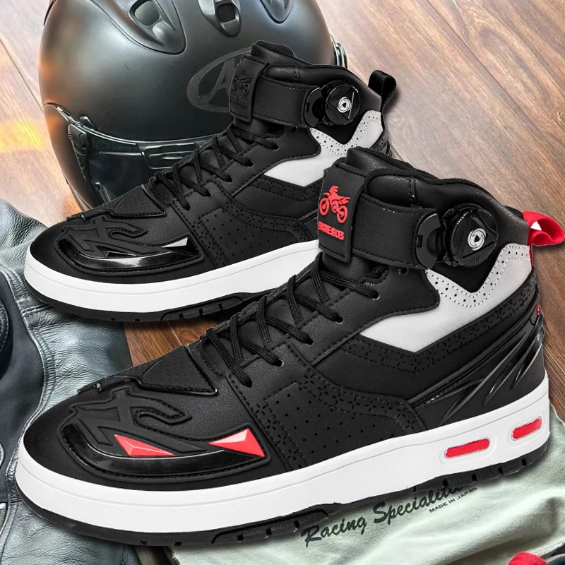 

Breathable Motorcycle Boots Men Women Biker Shoes Casual Men's Sneakers Microfiber Motocross Shoes Motorcycle Supplies