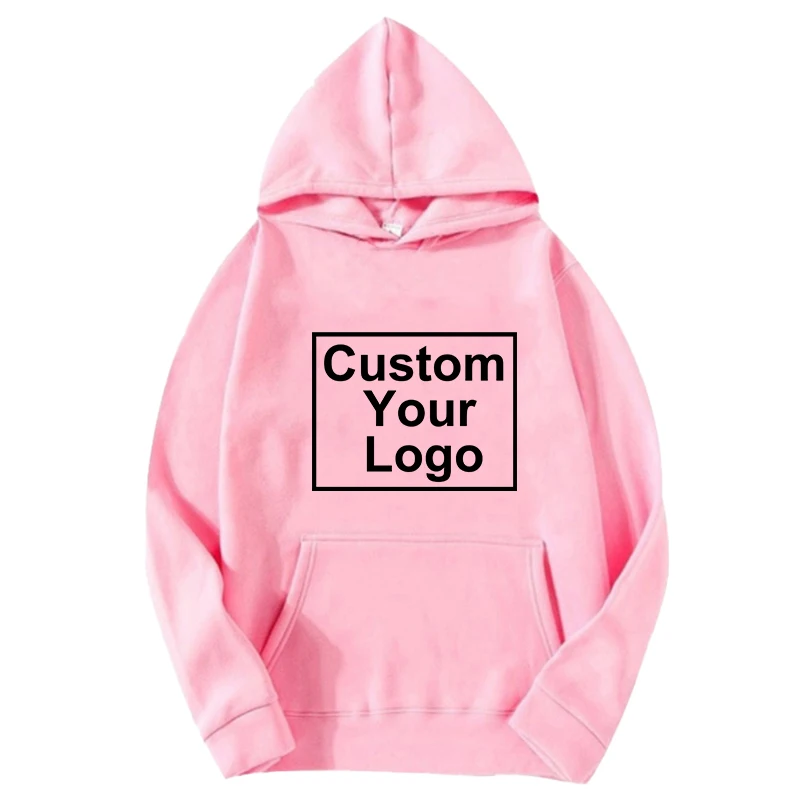 Customize your logo Women's Fashion Sweatshirt Pullover Pocket Long Sleeve Hoody Sweatshirts oversize Hoodies S-4XL