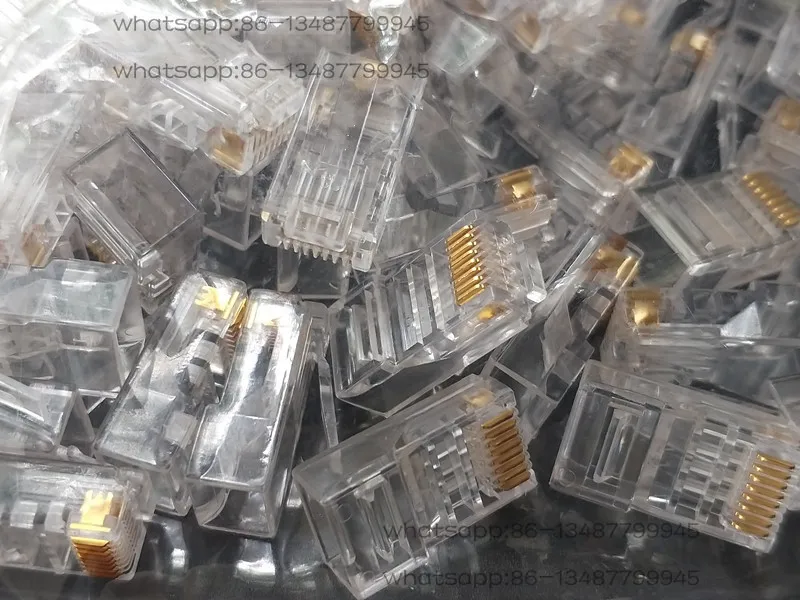 

Category 6 Gigabit Network Crystal Head 8 Core RJ45 Pure Copper Unshielded