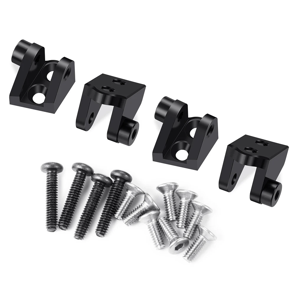 YEAHRUN-amortiguadores inferiores superiores de aleación de aluminio, soporte de montaje para 1/18 Mini LMT 4X4 cepillado Monster Truck RTR, piezas de mejora