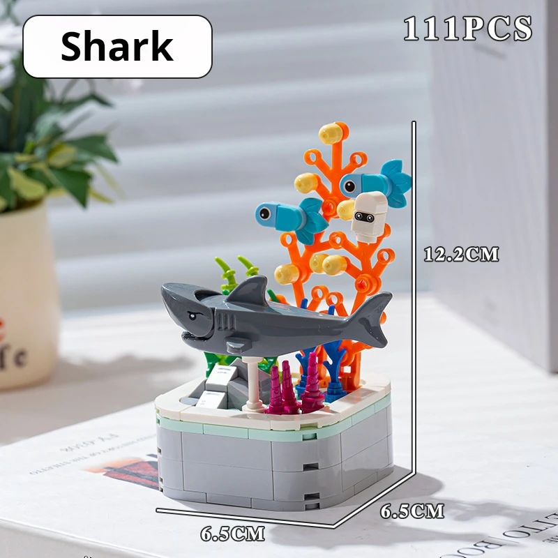 Rose Flower Building Block Flower Eternal Bouquet Prickly Pear Model Plant Decoration Educational Toy For Kids Birthday Gift