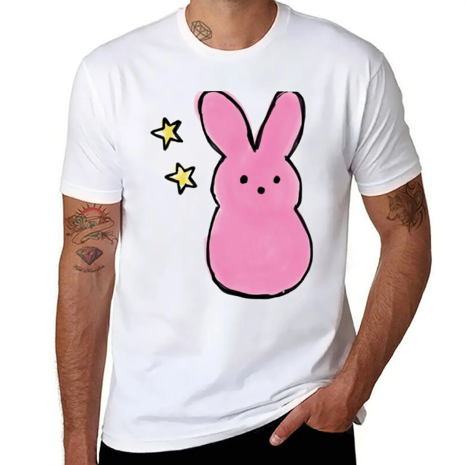 

lil peep bunny T-Shirt man t shirt designer black cotton t-shirt plain for man package t shirts for man pack cotton T-Shirt