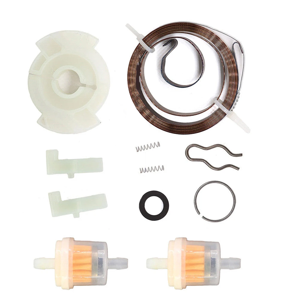 Imagem -05 - Recoil Starter Repair Kit para Cortador de Grama Aparador de Grama Jardim Power Tool Peças com Filtro de Combustível 593959 450e 575e 125cc Motor