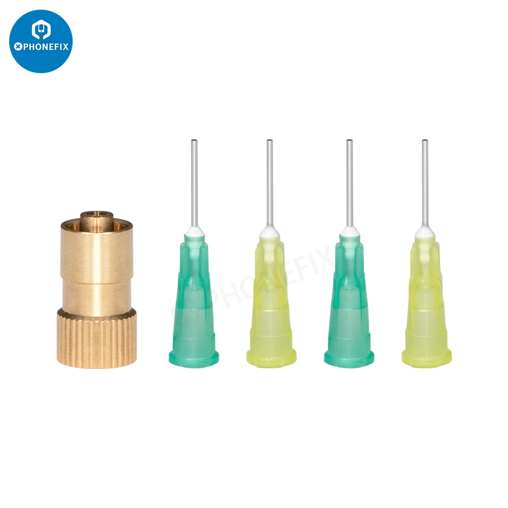 Adapter + 4 X Needles Universal Super Glue Hose Conversion Head Glue Output Needle Tool for B-7000 Glass Adhesive Liquid Glue