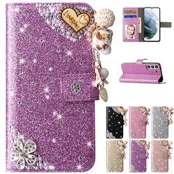 Glitter Wallet Case For Samsung A12 A13 A14 A15 A05S A34 A54 A23 A33 A21S A31 A51 A71 A02S A32 A52 A53 A72 A73 A20 A50 70 22 A11