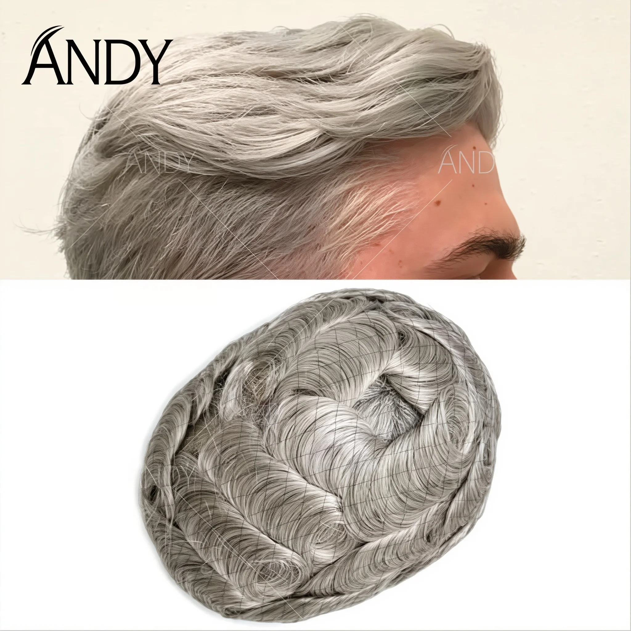 

0.12mm PU Full Thickness Skin Men Toupee 130% Density Indian Human Hair Natural Hairline Breathable Male Capillary Prosthesis