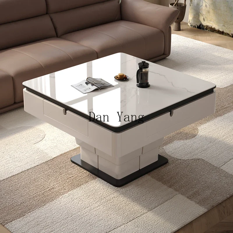 

YJ rock slab lifting mahjong table medieval simple fully automatic multi-functional coffee table mahjong machine dining table