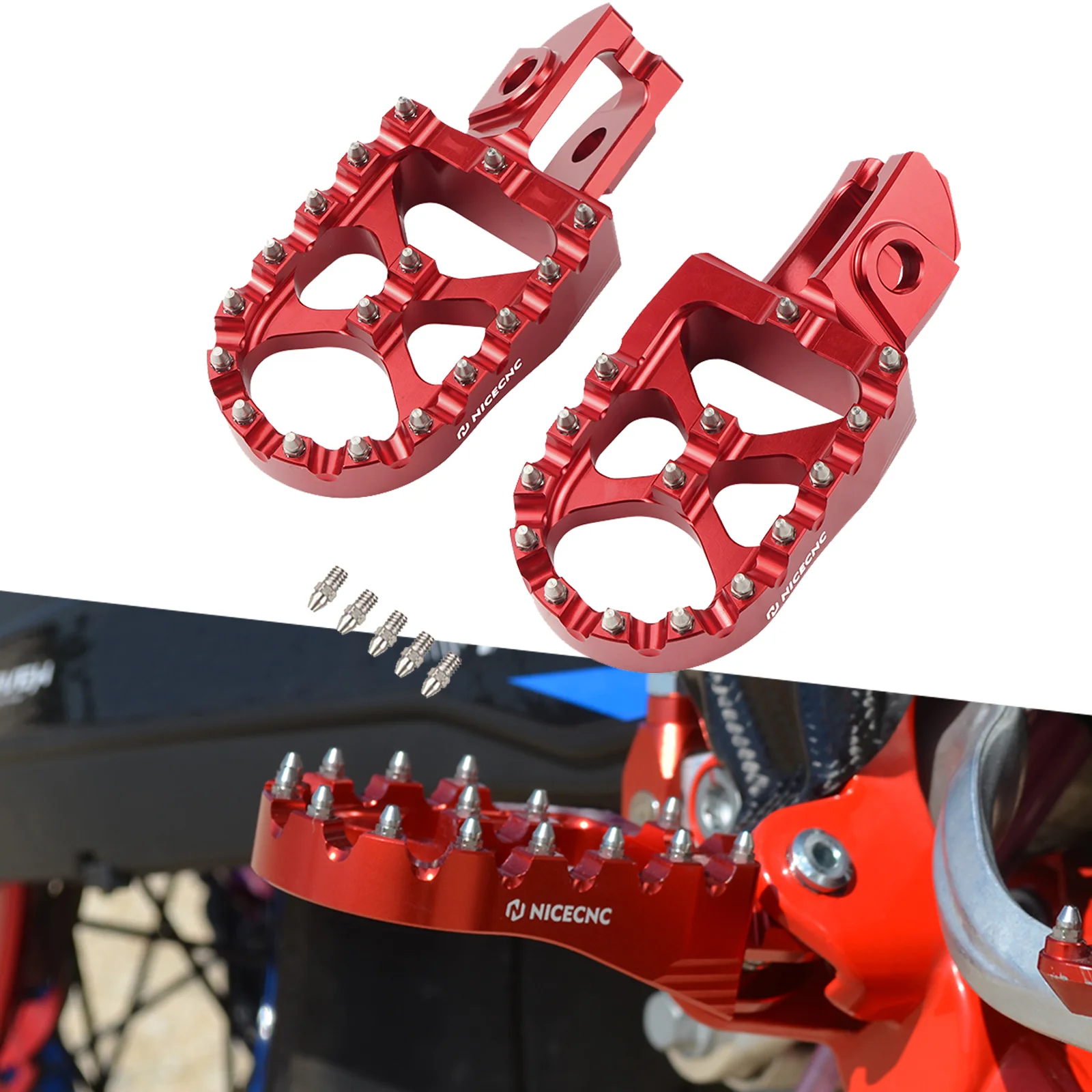 

Motorcycle For BETA RR 300 RR 200 250 300 350 390 400 430 450 480 520 2020 2021 2022 2023 2024 Foot Pegs Footrest Pedal Forged