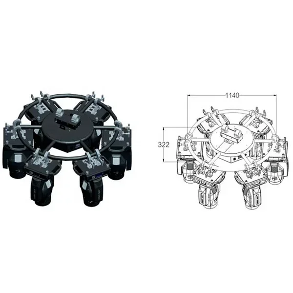 Reasonable Price Mini Rotating Circle Lifting Stage Roof Lighting Truss