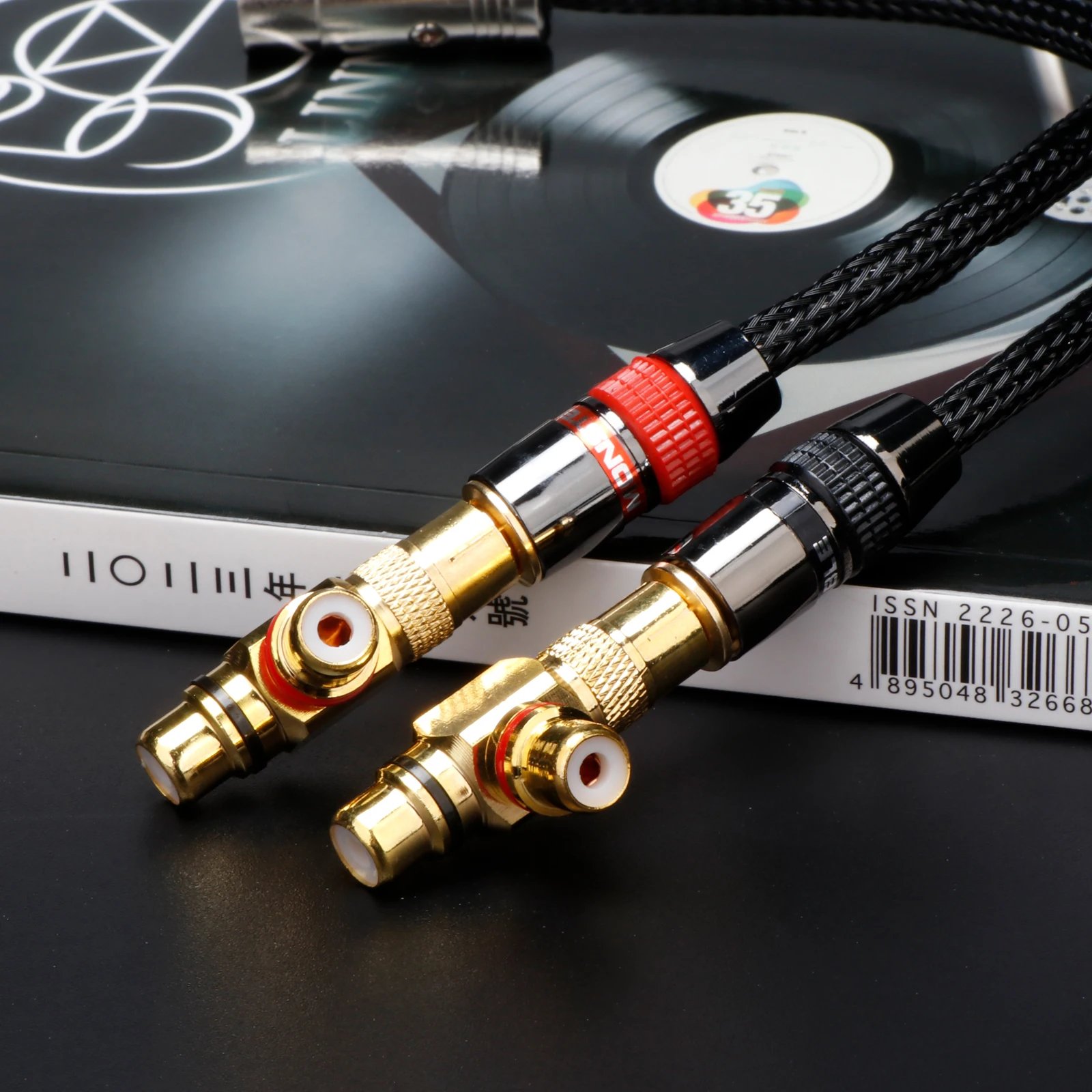 RCA Male Naar RCA Vrouwelijke Lotus Connector Tee Type 3Way Splitter Verguld Koper Messing voor AV Audio Video Converter Adapter